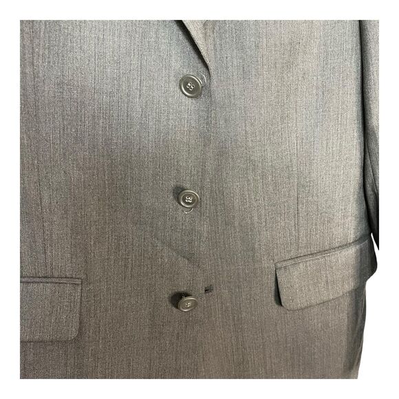 Oleg Cassini Men’s Gray 3-Button Wool Suit Jacket Blazer – Size 38R – Costa Rica - Picture 8 of 15